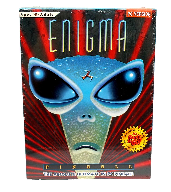 1995 Enigma Pinball B&N Software DOS PC Game PC Version New Old Stock