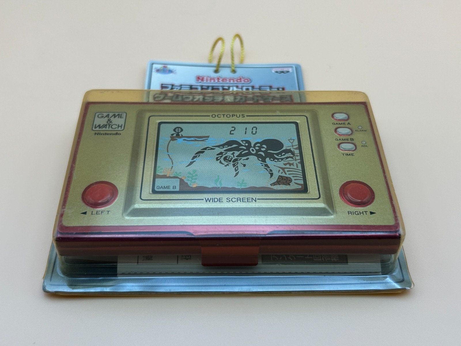 NO GAME Nintendo Game & Watch Banpresto Card Case OCTOPUS Sealed NOS