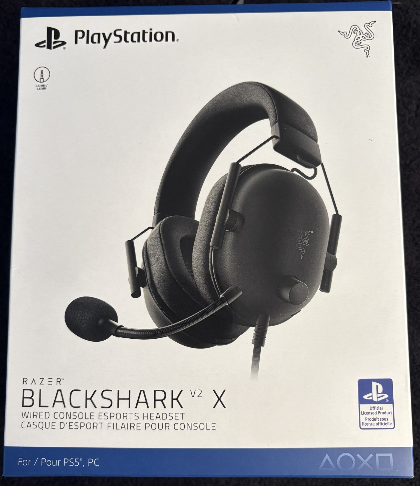 Razer Blackshark V2 X Black Over the Ear Gaming Headset
