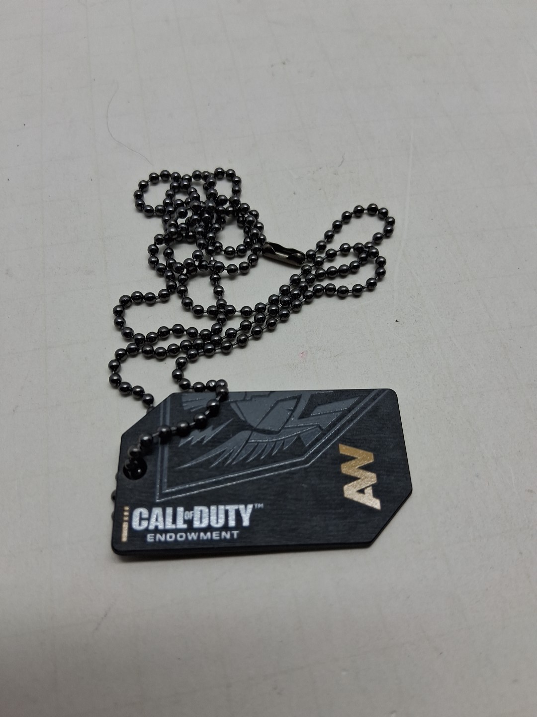 Call Of Duty Endowment Advanced Warfare Limited Edition Dog Tag Necklace 28″