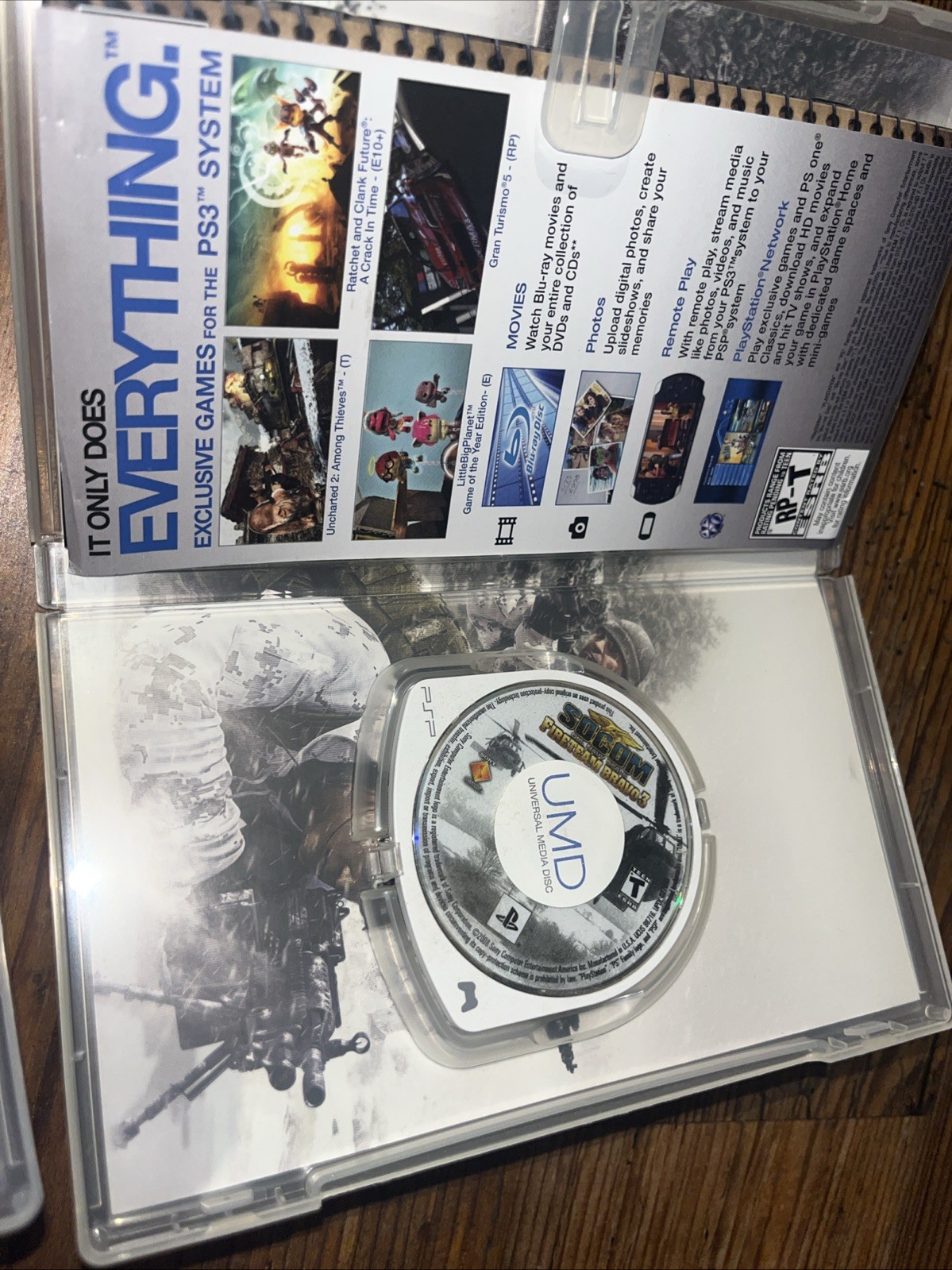 SOCOM US Navy Seals Sony PSP Trilogy Bundle Fireteam Bravo 1 2 3