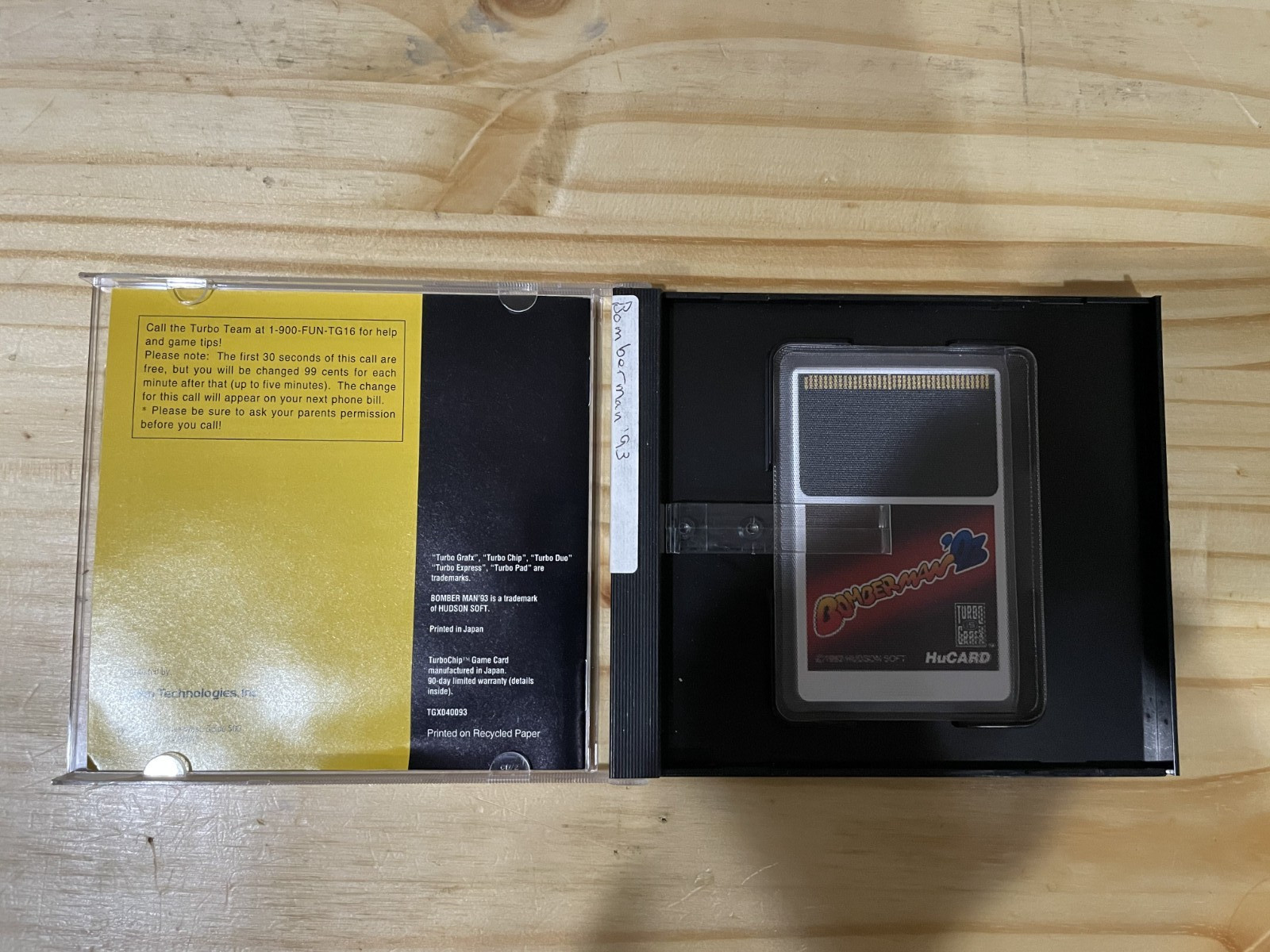 Bomberman 93 – NEC TurboGrafx 16 Turbo Grafx HuCard NTSC