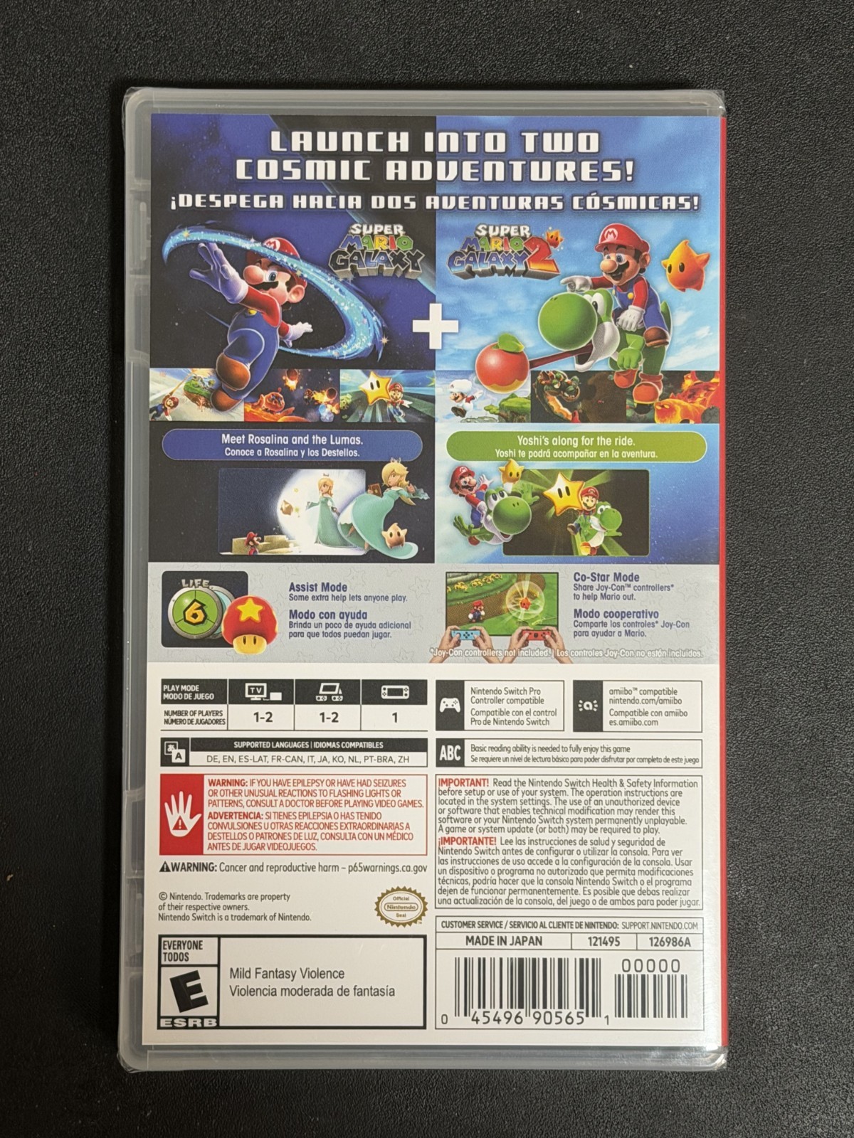 Super Mario Galaxy + Super Mario Galaxy 2 for Nintendo Switch [Brand New Sealed]