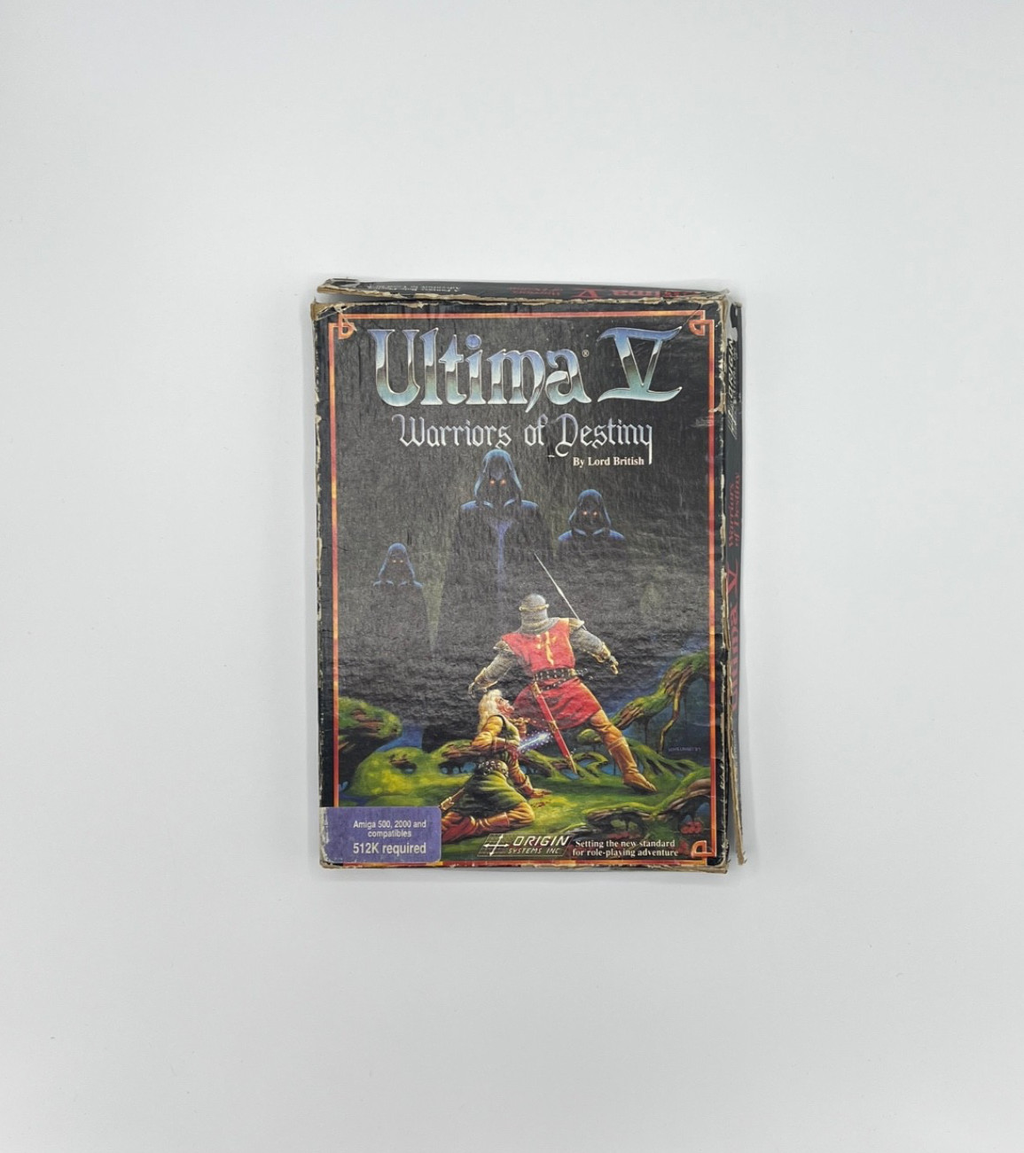 Ultima V 5 Warriors of Destiny Amiga Big Box RPG CIB, Cloth Map, Coin