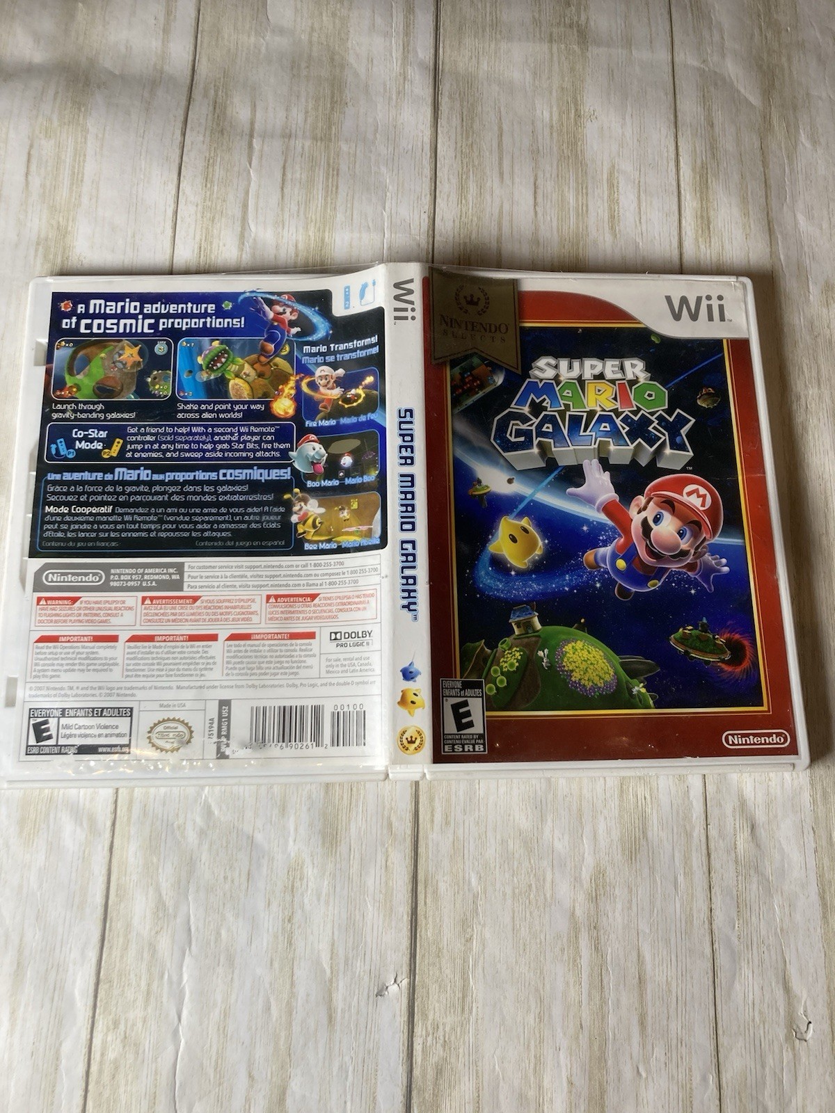 Nintendo Selects: Super Mario Galaxy (Nintendo Wii, 2007) CIB Complete – TESTED