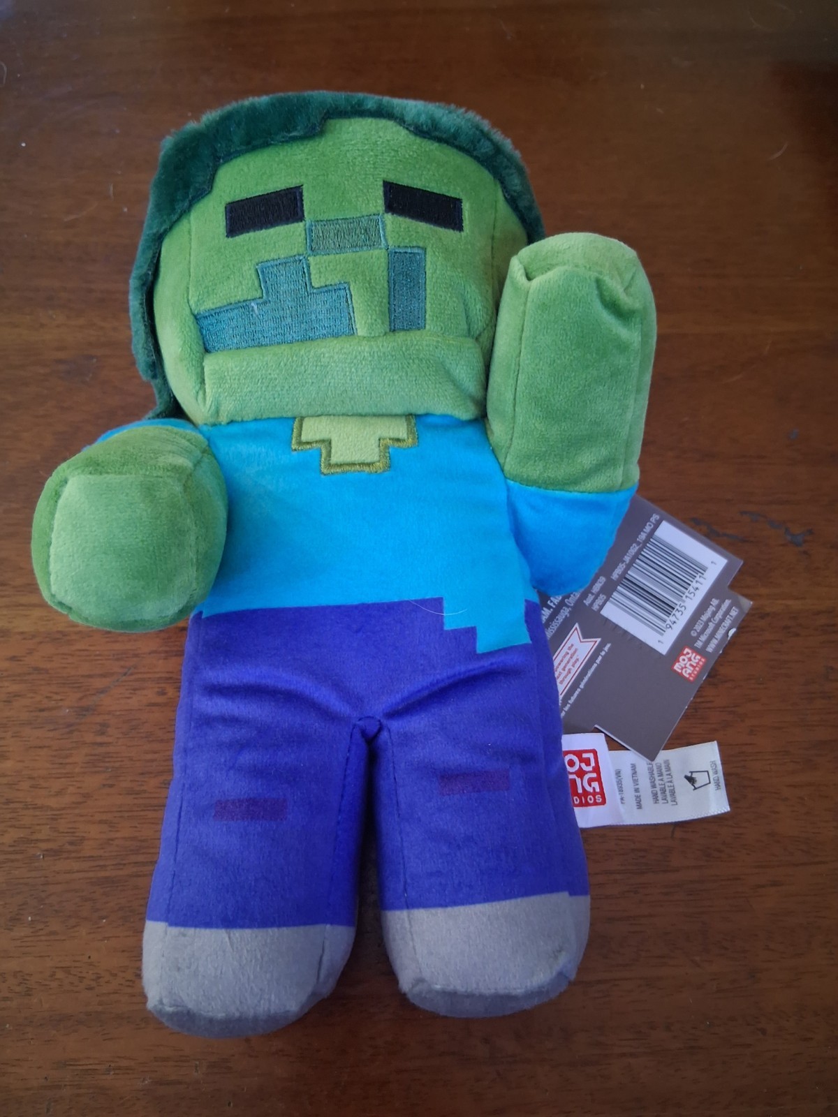 Mattel Mojang Studios Minecraft 9” Plush Zombie NEW WITH TAGS 2023