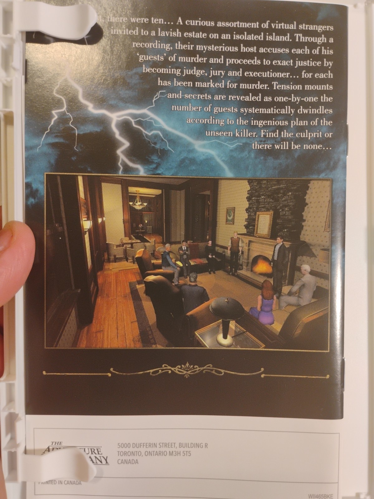 Agatha Christie: And Then There Were None (Nintendo Wii, 2008)CIB Fast Shipping