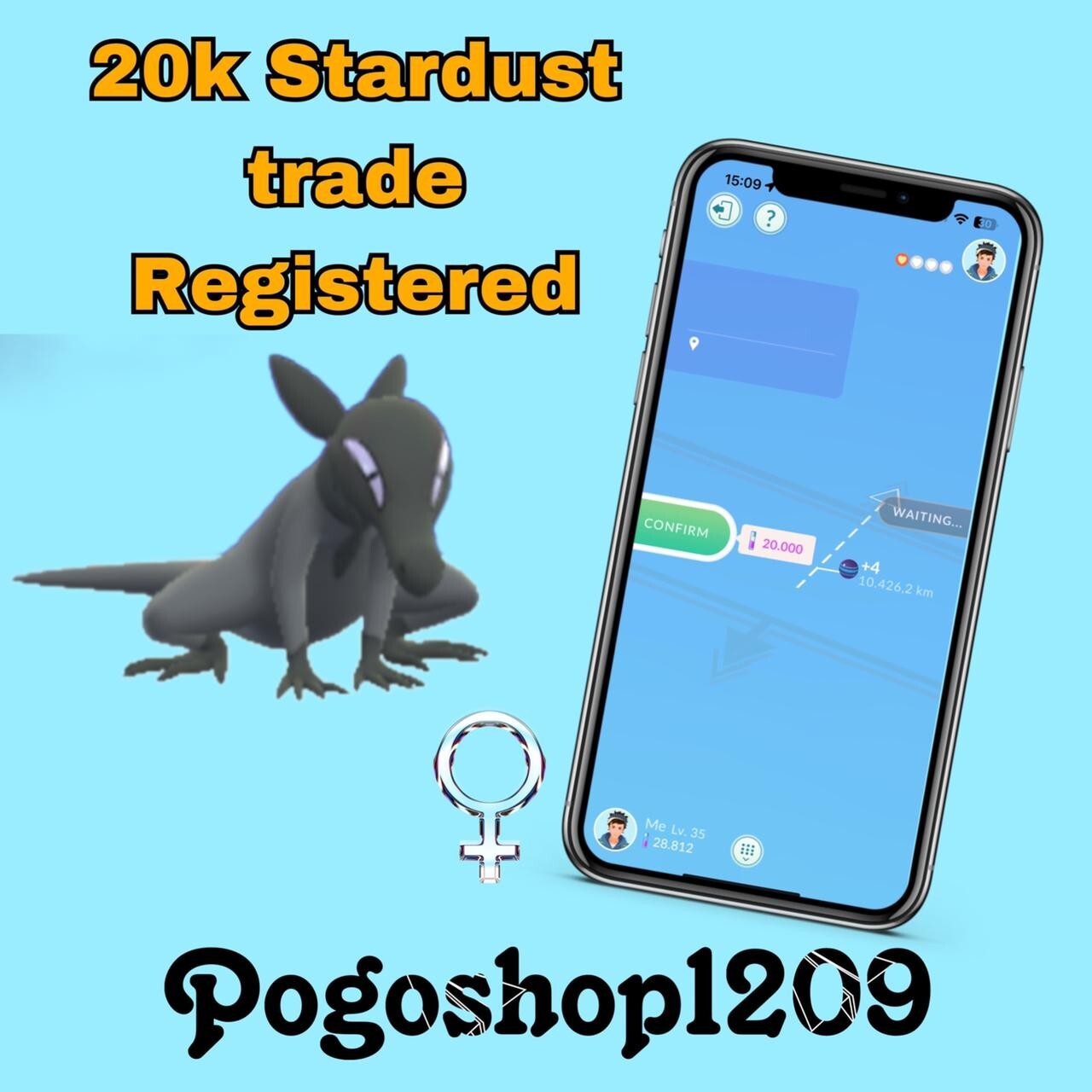 Pokémon Salandit Female – Trade 20k stardust