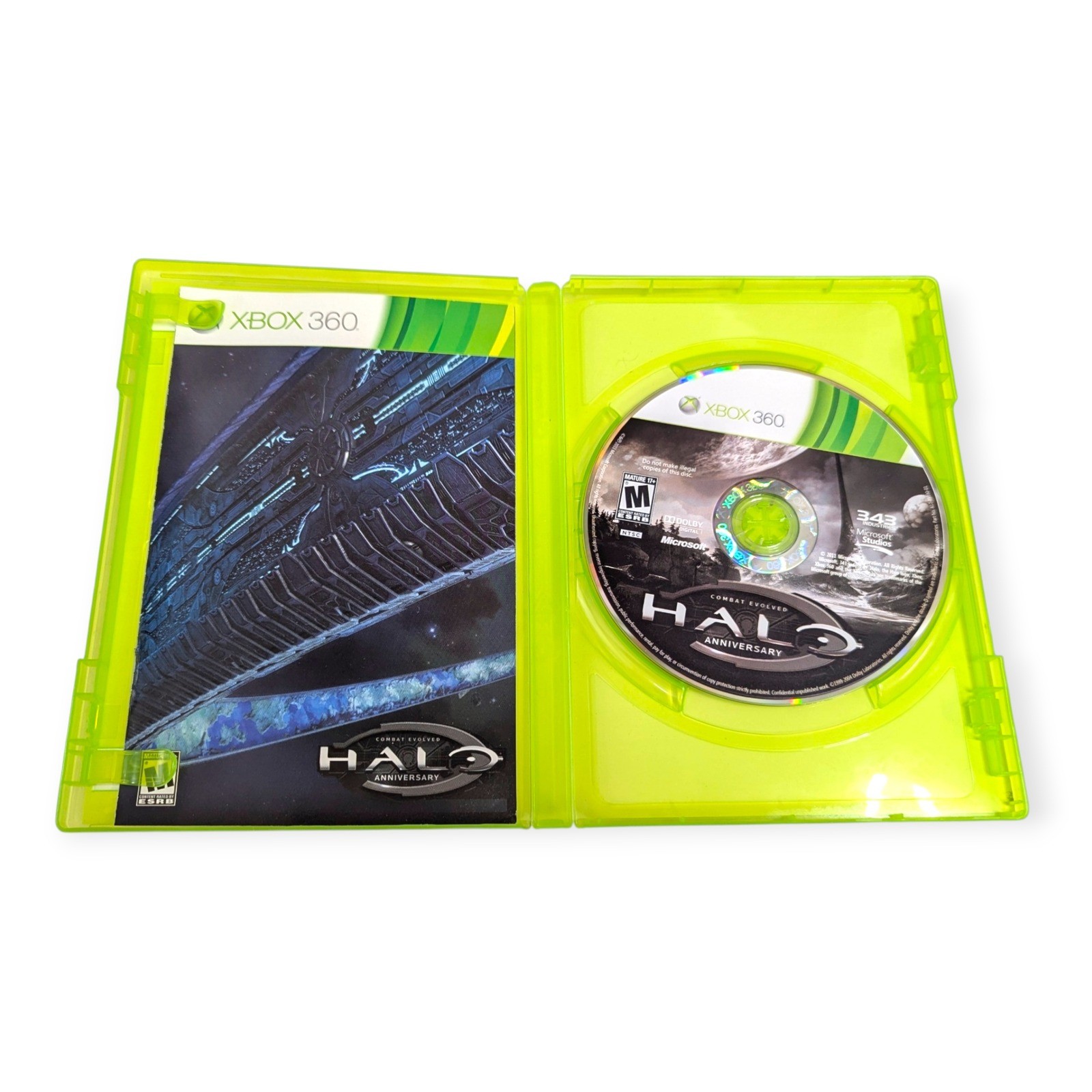 Halo Combat Evolved Anniversary Xbox 360 Game w/ Slipcover Manual 343 Industries