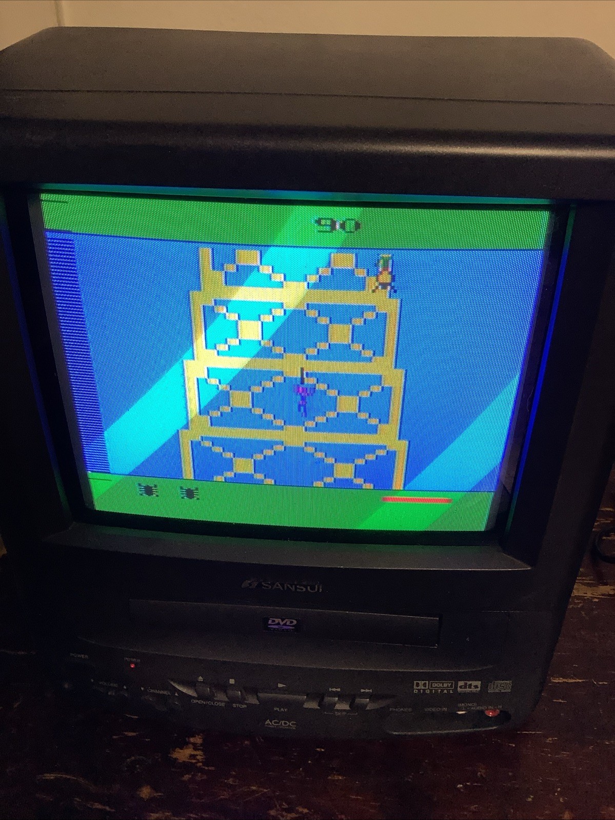 Atari 2600 4in1 Brazil Video Game Cartridge (Kung Fu, Dragon Fire, Spider Man)