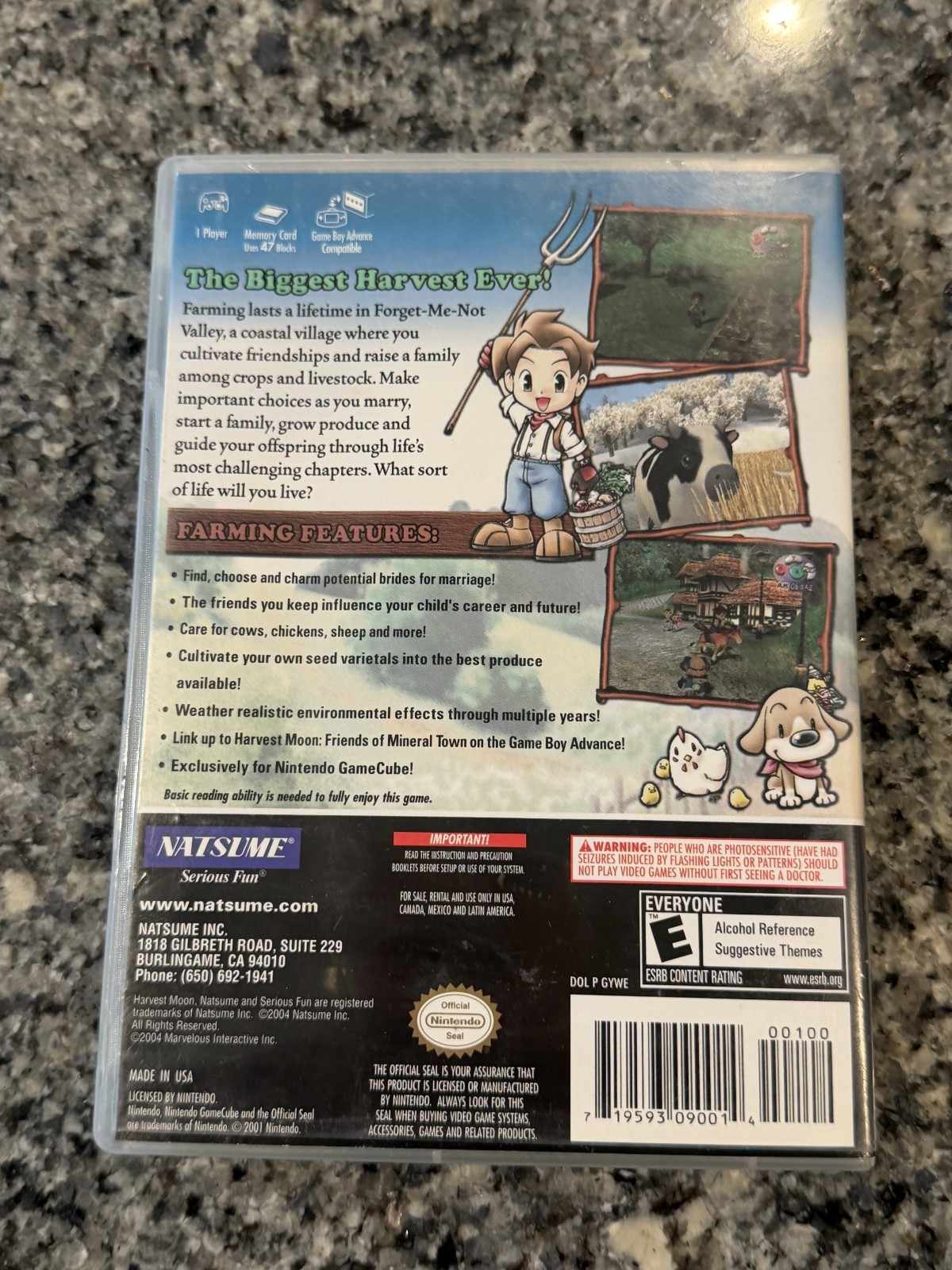 Harvest Moon: Magical Melody (Nintendo GameCube, 2006) CIB / Manual