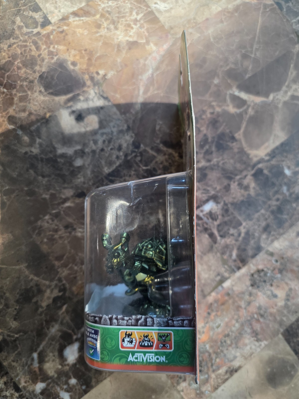 2012 Skylanders Giants Shroomboom Metallic Green Figure + Sheep Wreck Island