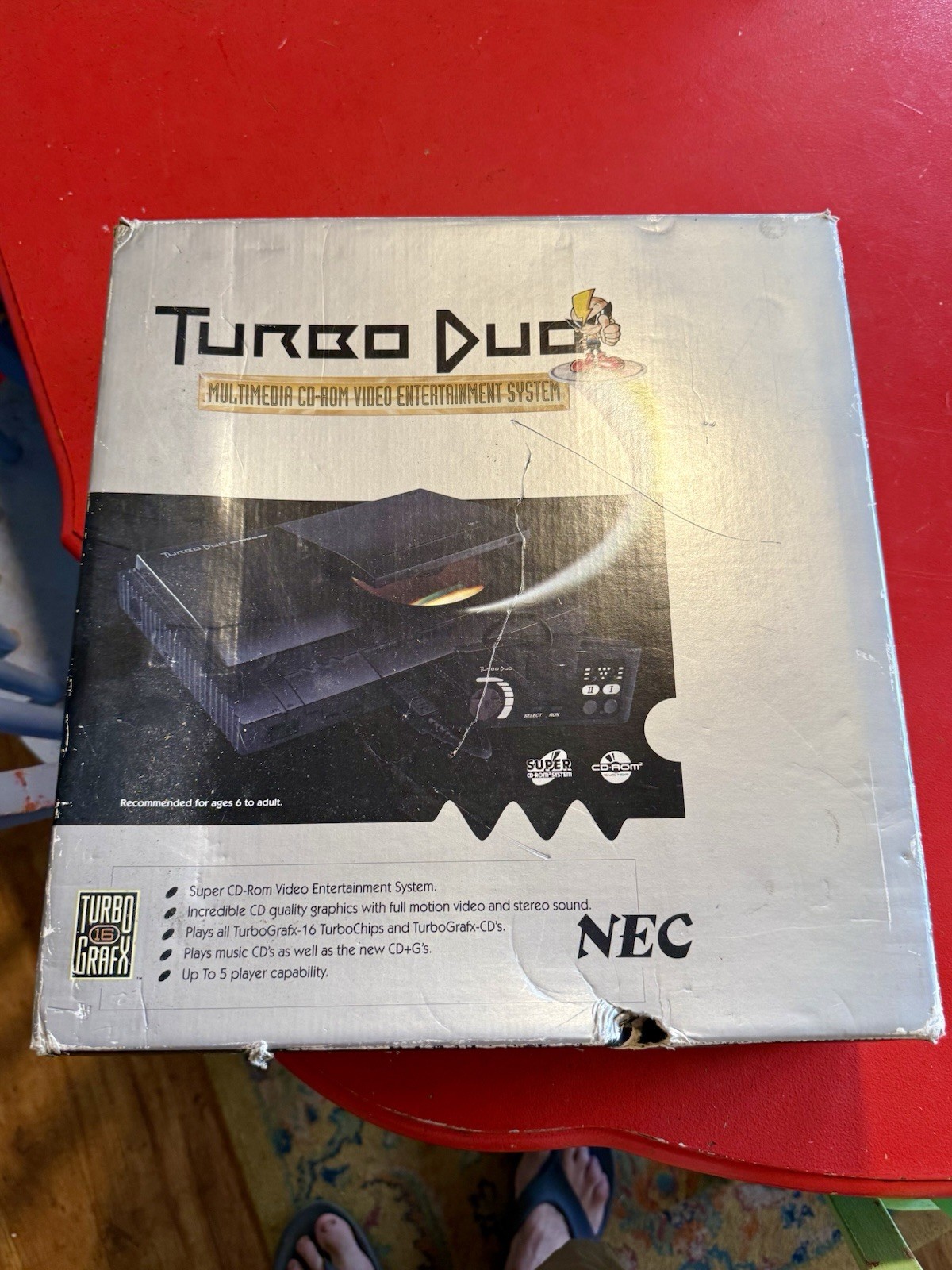TurboGrafx-CD/TurboDuo Launch Edition Black Console, CIB, Tested & Working