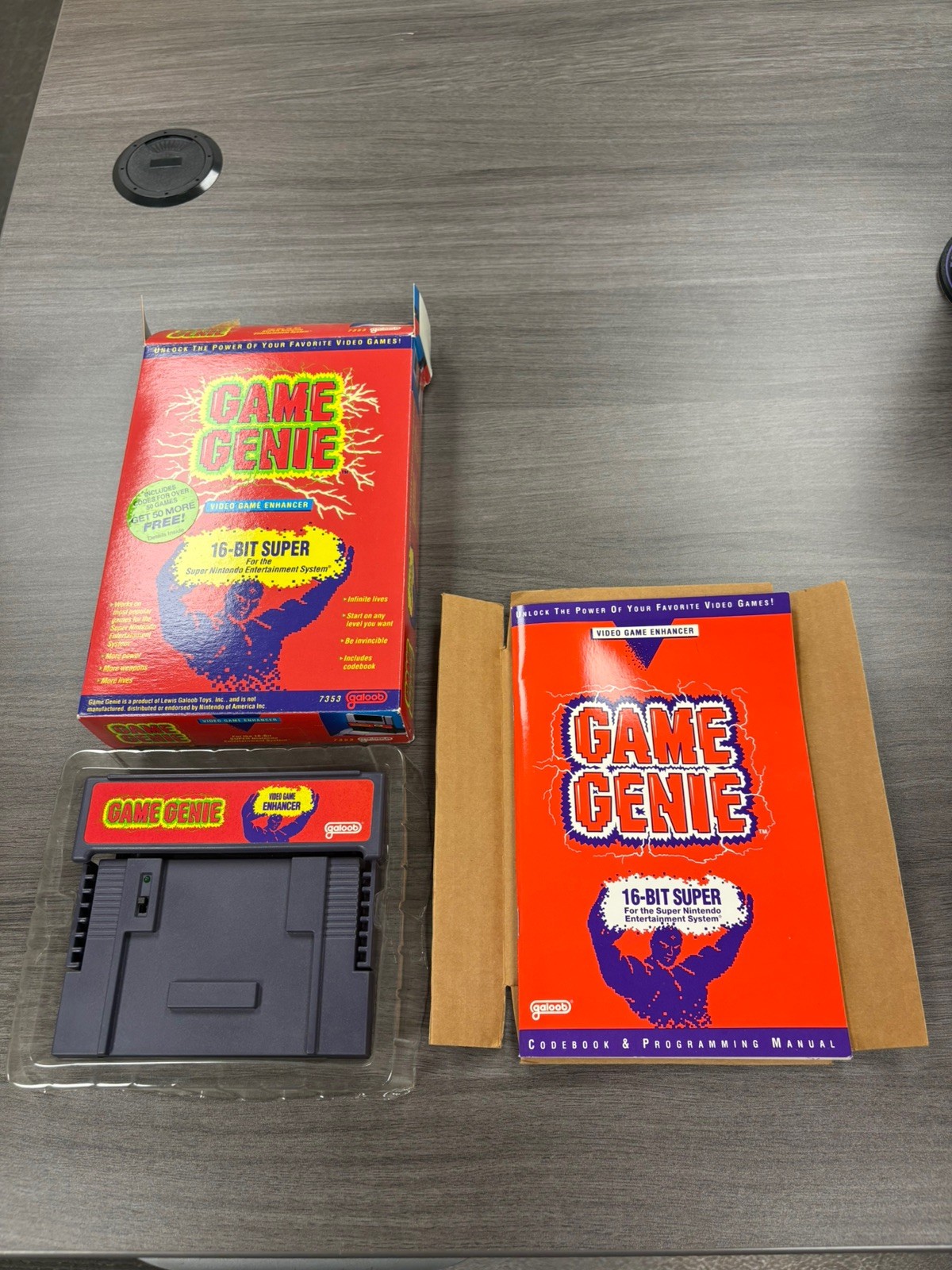 Game Genie SNES Super Nintendo 16-Bit Complete in Box w/ Manual