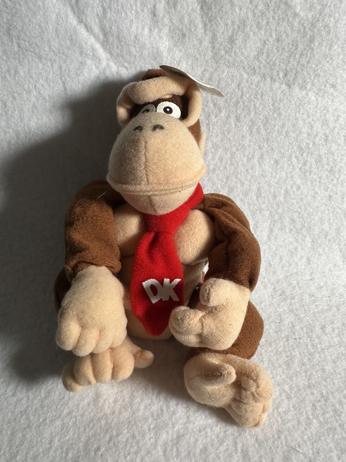 Vintage Nintendo 64 Donkey Kong Beanbag Plush + Hang & Tush Tag (BD&A, 1997)
