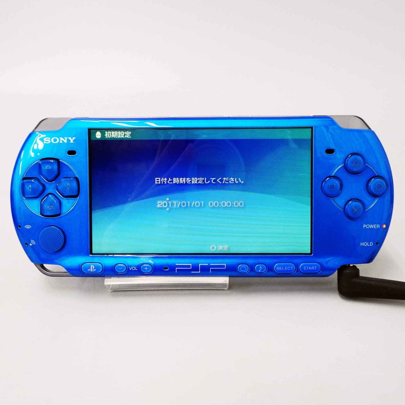 SONY PSP Playstation Portable Console Vibrant Blue PSP-3000 VB Japan Used