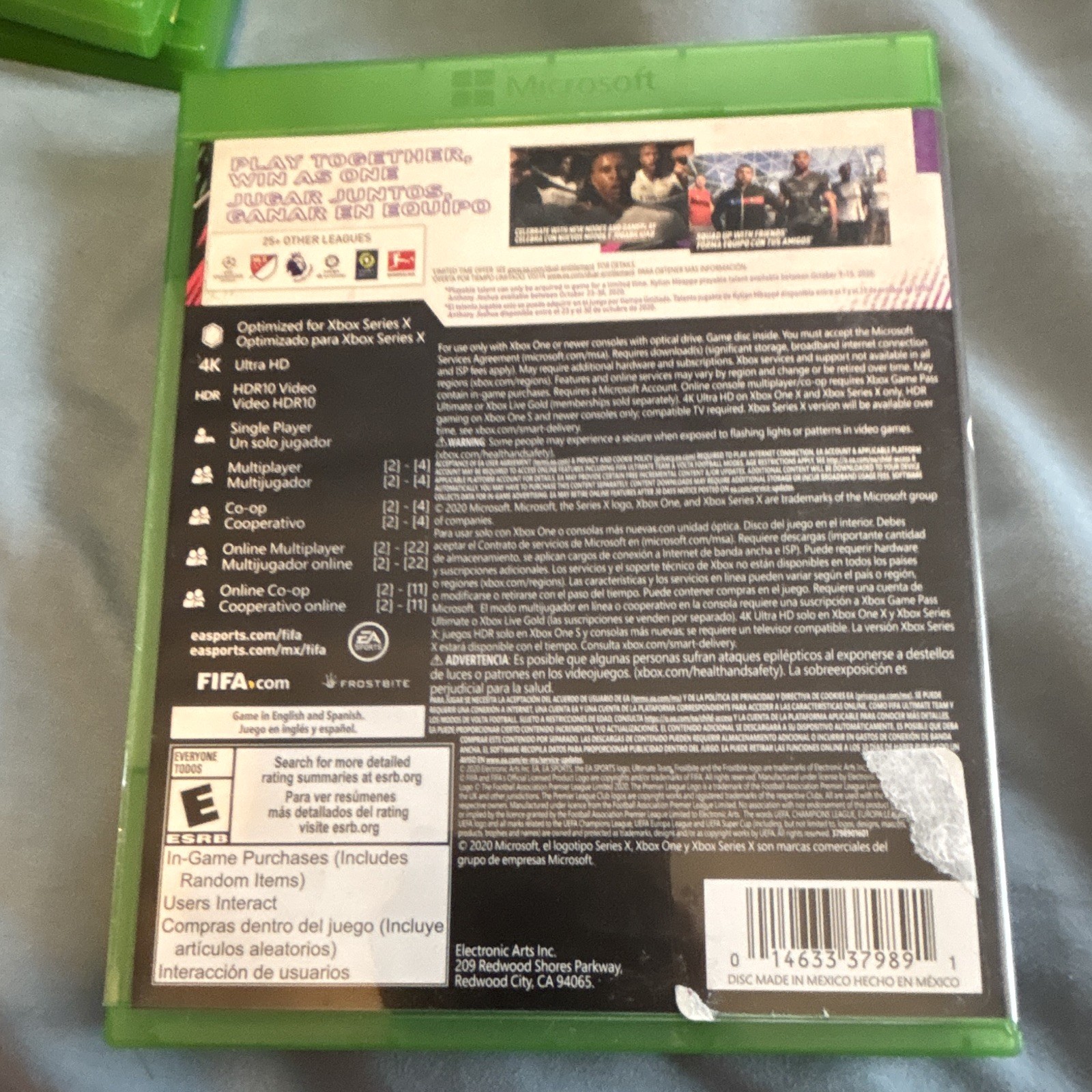 Electronic Arts FIFA 21 Xbox Series X/Xbox One 4K UHD HDR Online Multiplayer