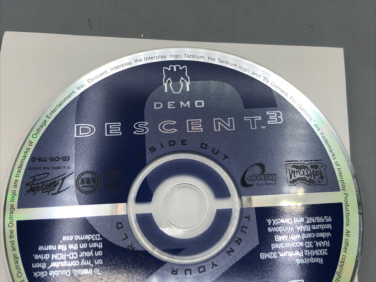 Demo Descent 3 CD Rom Clean