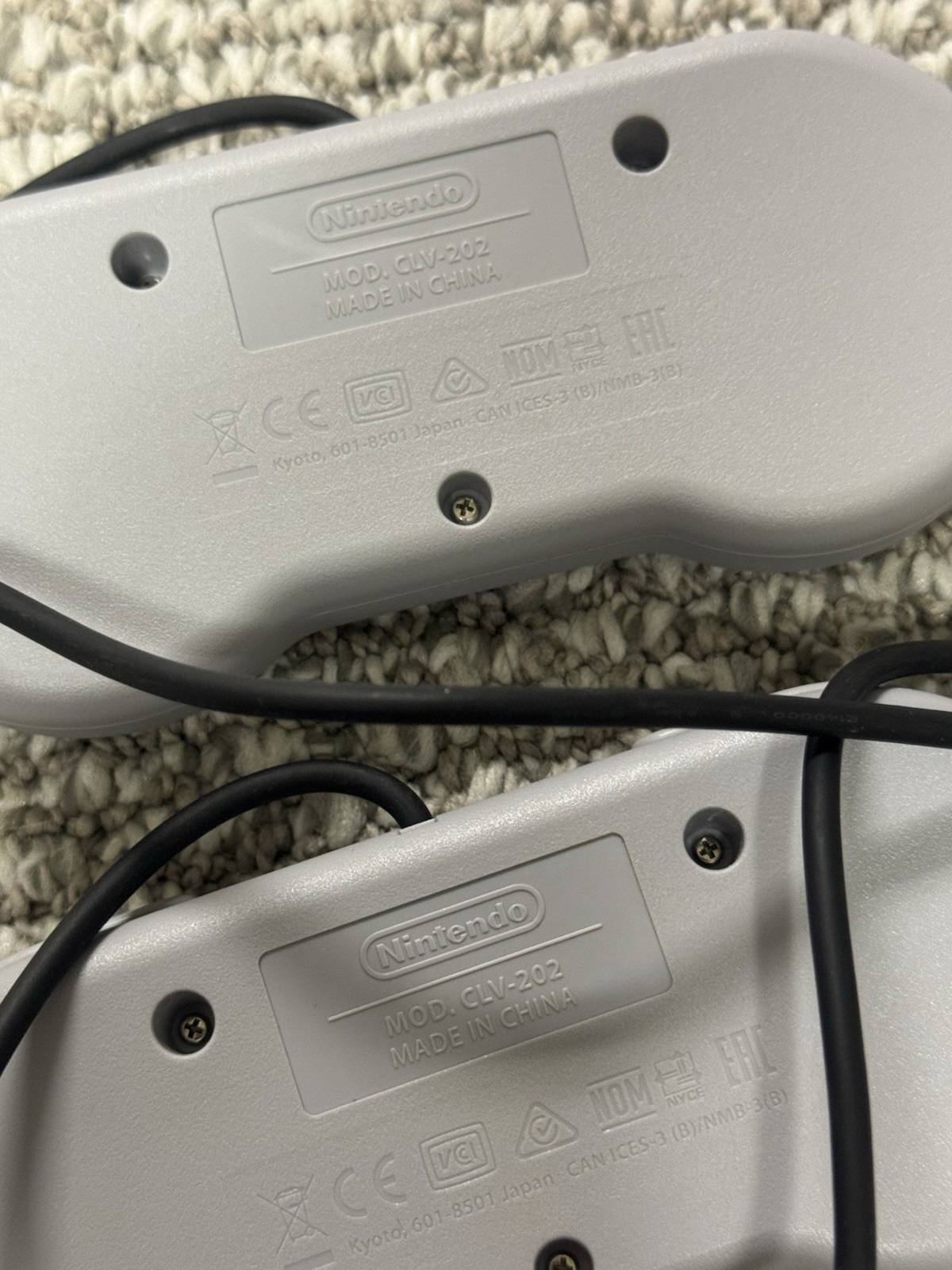 Super Nintendo SNES (2) Controllers Classic Edition Mini
