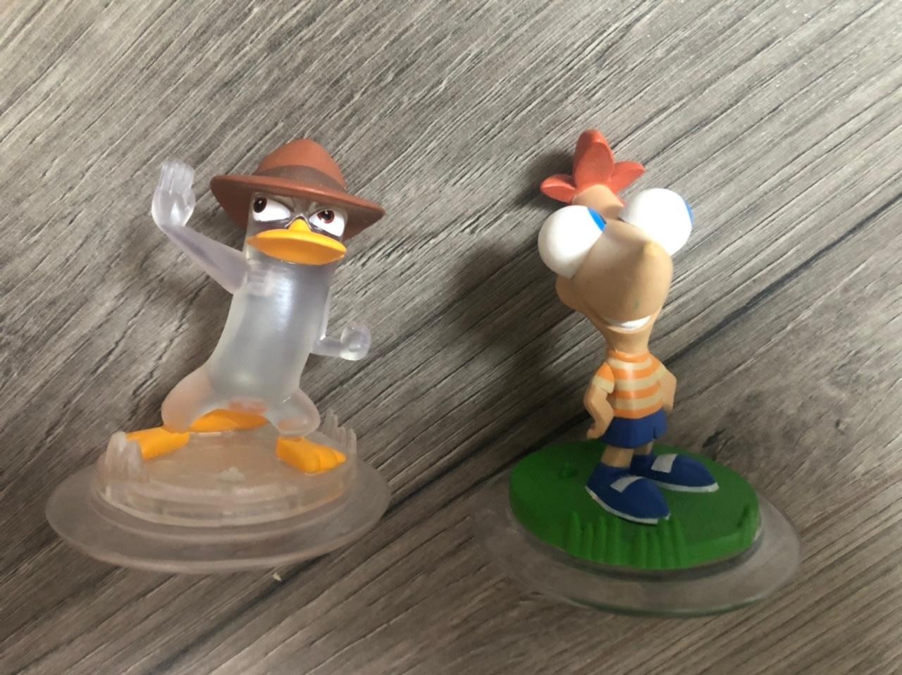 Disney Infinity Phineas and Ferb Character Figures Lot Agent P Perry