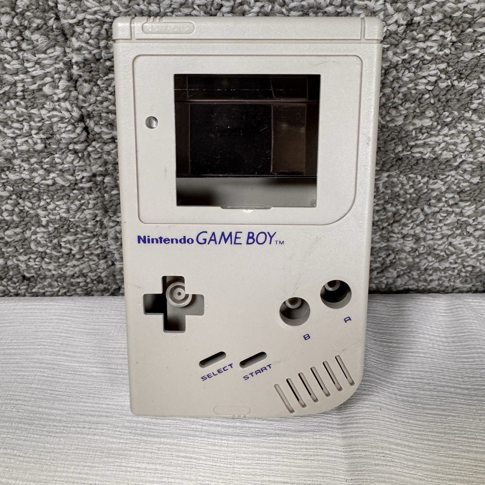 OEM 1989 Nintendo Game Boy Original DMG-01 Grey Shell Housing Front And Back