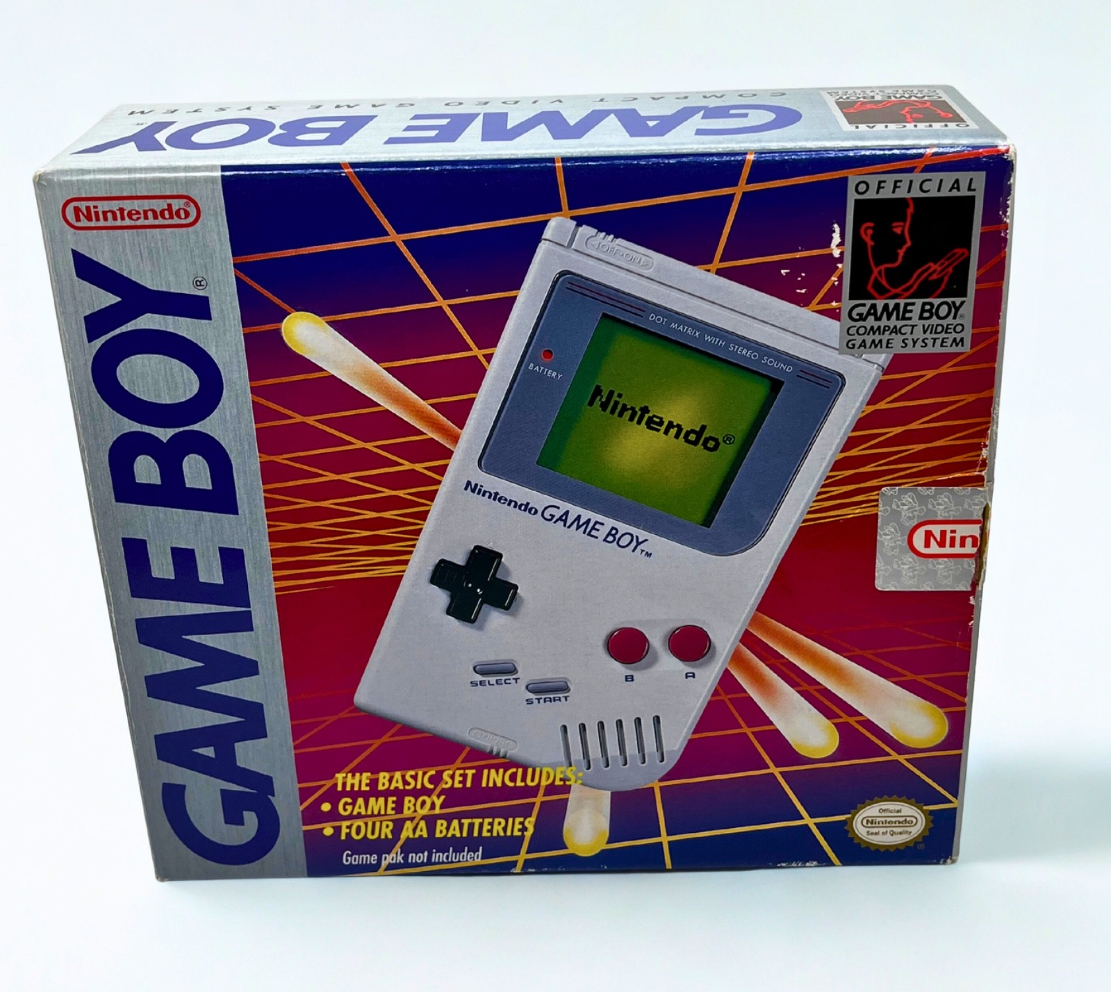Nintendo Game Boy DMG-01 1992 NOB Complete Box Manual AC Adapter Tested