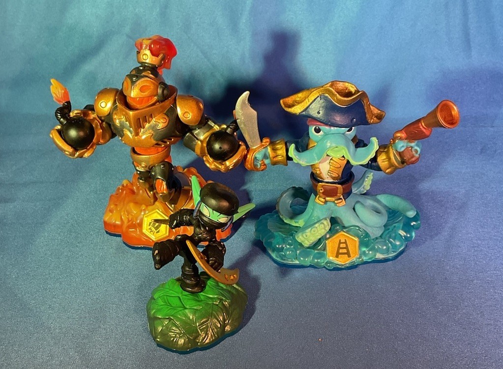 Skylanders Swap Force Lot Wash Buckler Blast Zone Stealth Elf 5 Bottoms