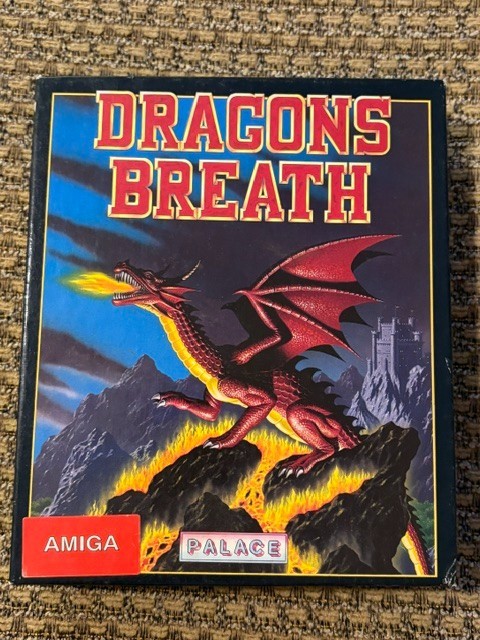 DRAGONS BREATH AMIGA GAME W/ BOX + PAPERS CLASSIC COMPUTER SEE PICS