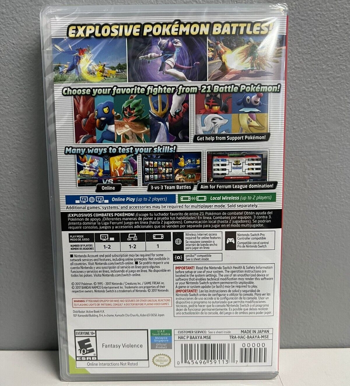 Pokken Tournament DX Switch Brand New Game [2017 Fighting]