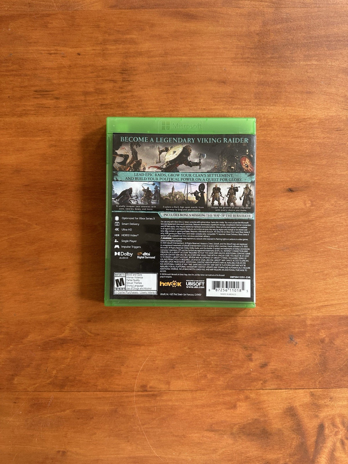 Assassin’s Creed Valhalla (Xbox One & Series X) MINT Cond CIB Complete & Tested