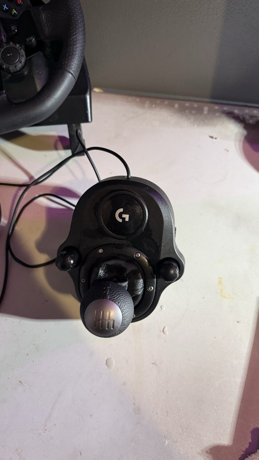Logitech G923 Racing Wheel and Pedals, G923 Shifter, Custom Handbrake