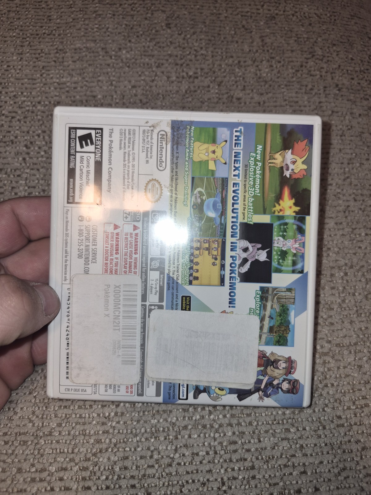 Pokemon X (Nintendo 3DS, 2013) Complete CIB