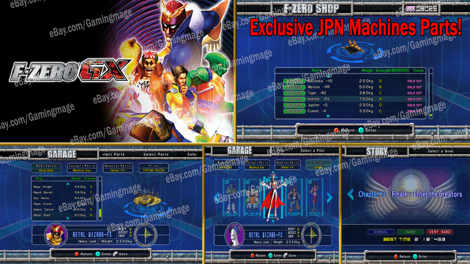 F-Zero GX Gamecube Ṥave Memory Card! (NO GAME)