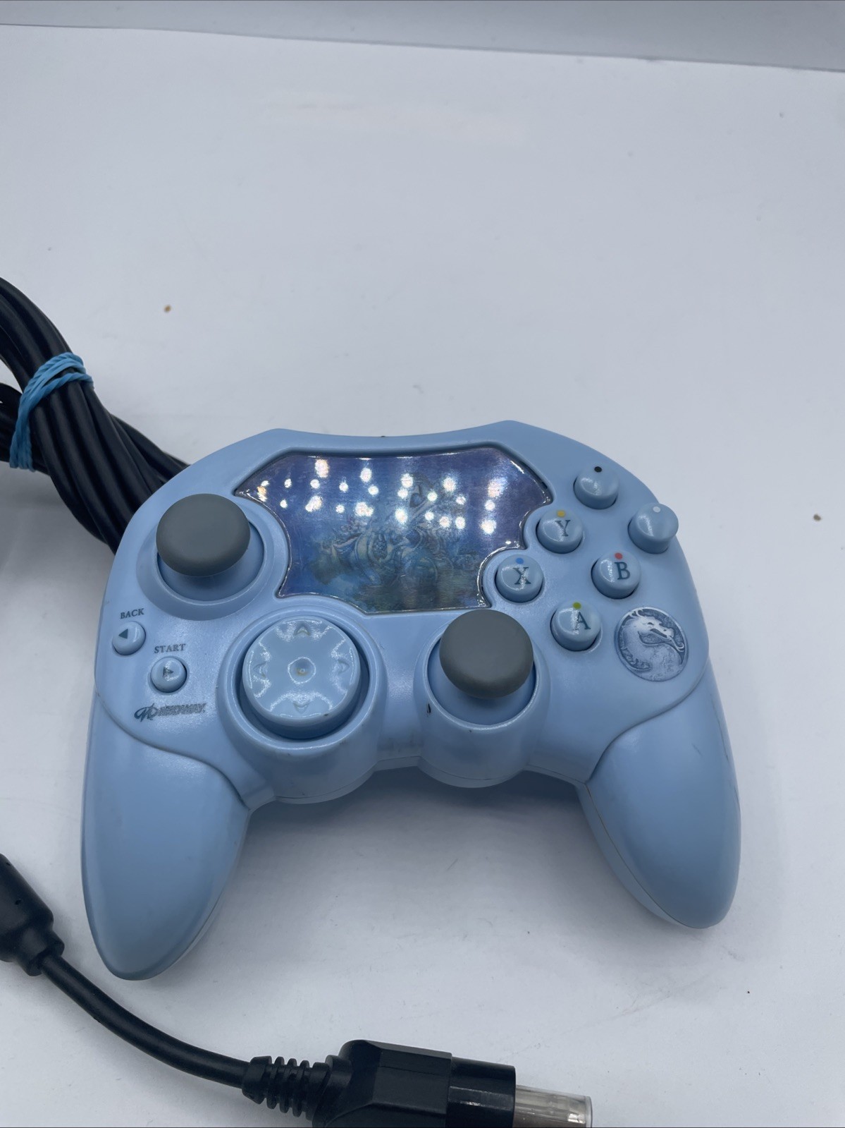 NubyTech Xbox Wired Ergonomic Light Blue Controller 6ft Cable for Microsoft Xbox