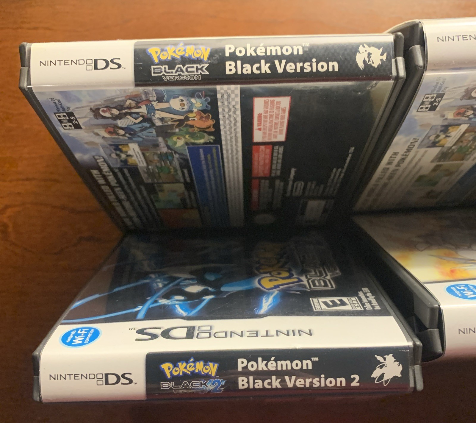 Pokemon White + Black Nintendo DS Replacement *(4) Cases Only NO GAMES – Bundle