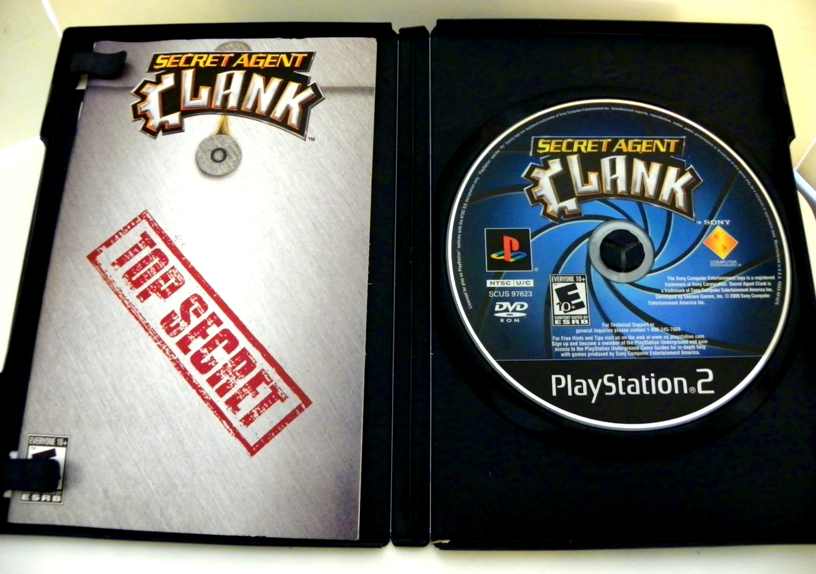 Secret Agent Clank (PlayStation 2 PS2 2009) CIB Black Label w/reg card mint disk