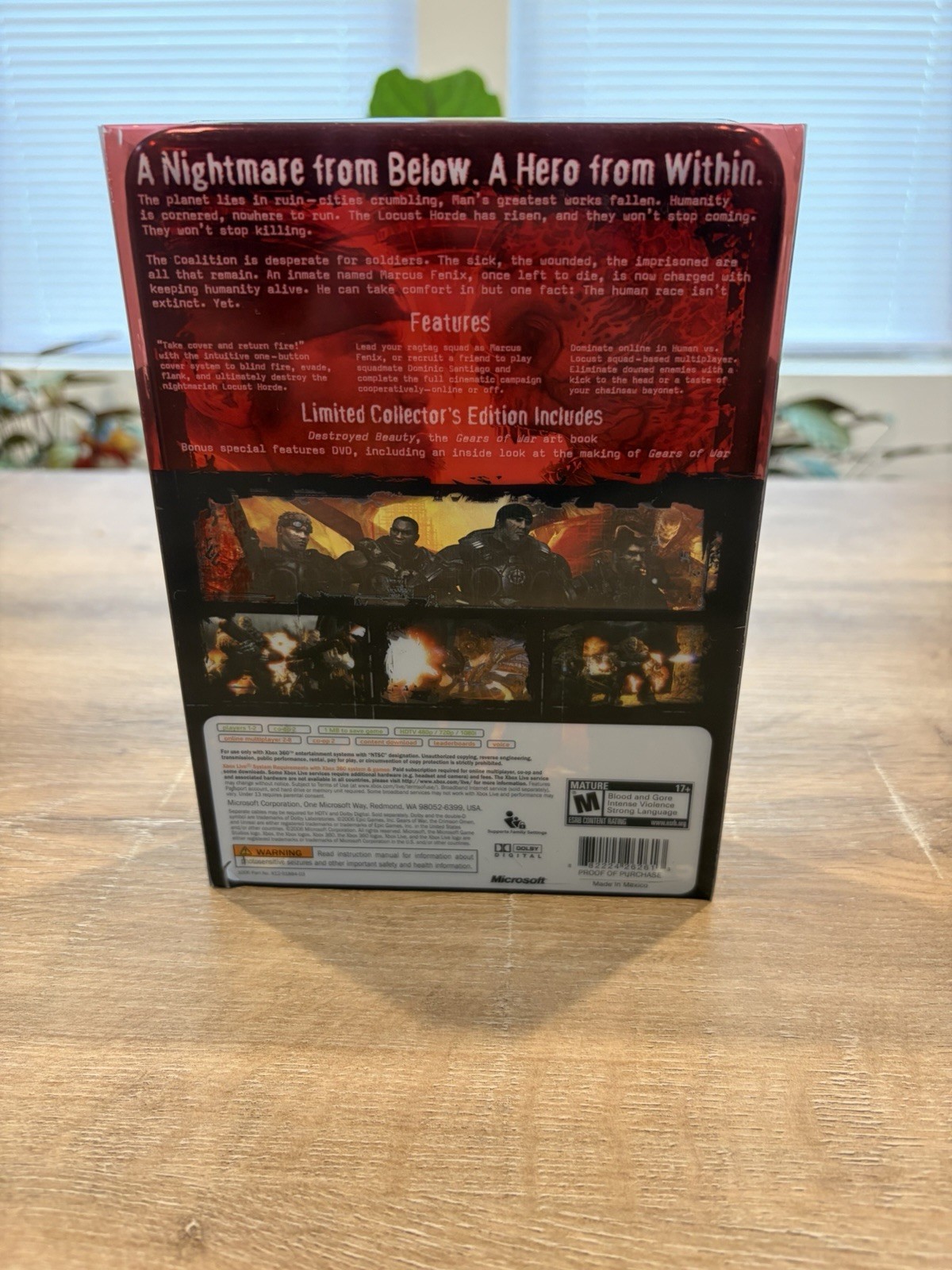 Gears of War — Limited Collector’s Edition (Microsoft Xbox 360) CIB, Tested