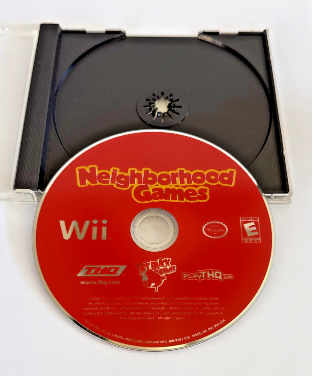 Neighborhood Games (Nintendo Wii 2009) Game Disc / Generic Case Tested / Works