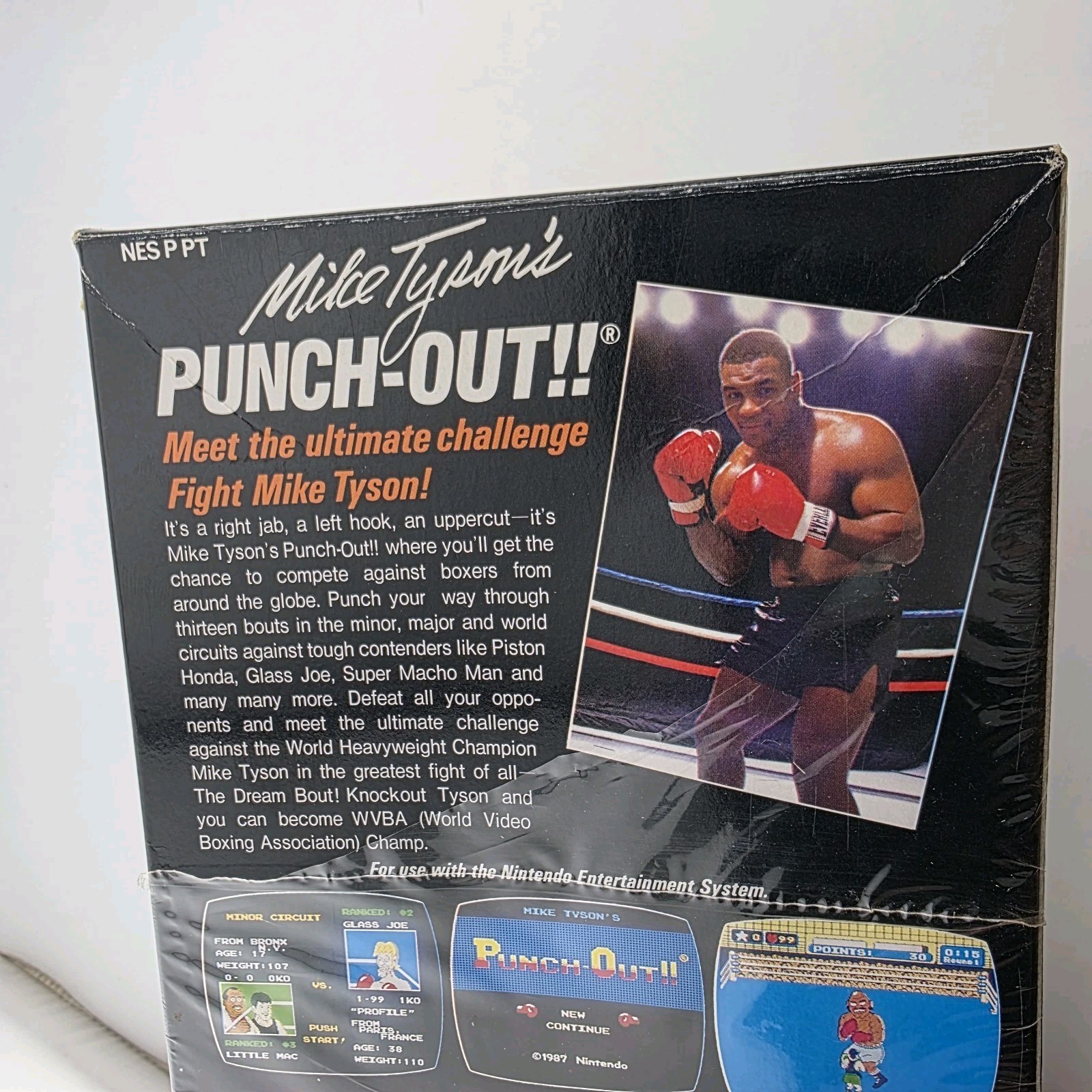 Mike Tyson’s Punch Out – Box Only – Nintendo Nes – Oval Seal – Shrink (No Game)
