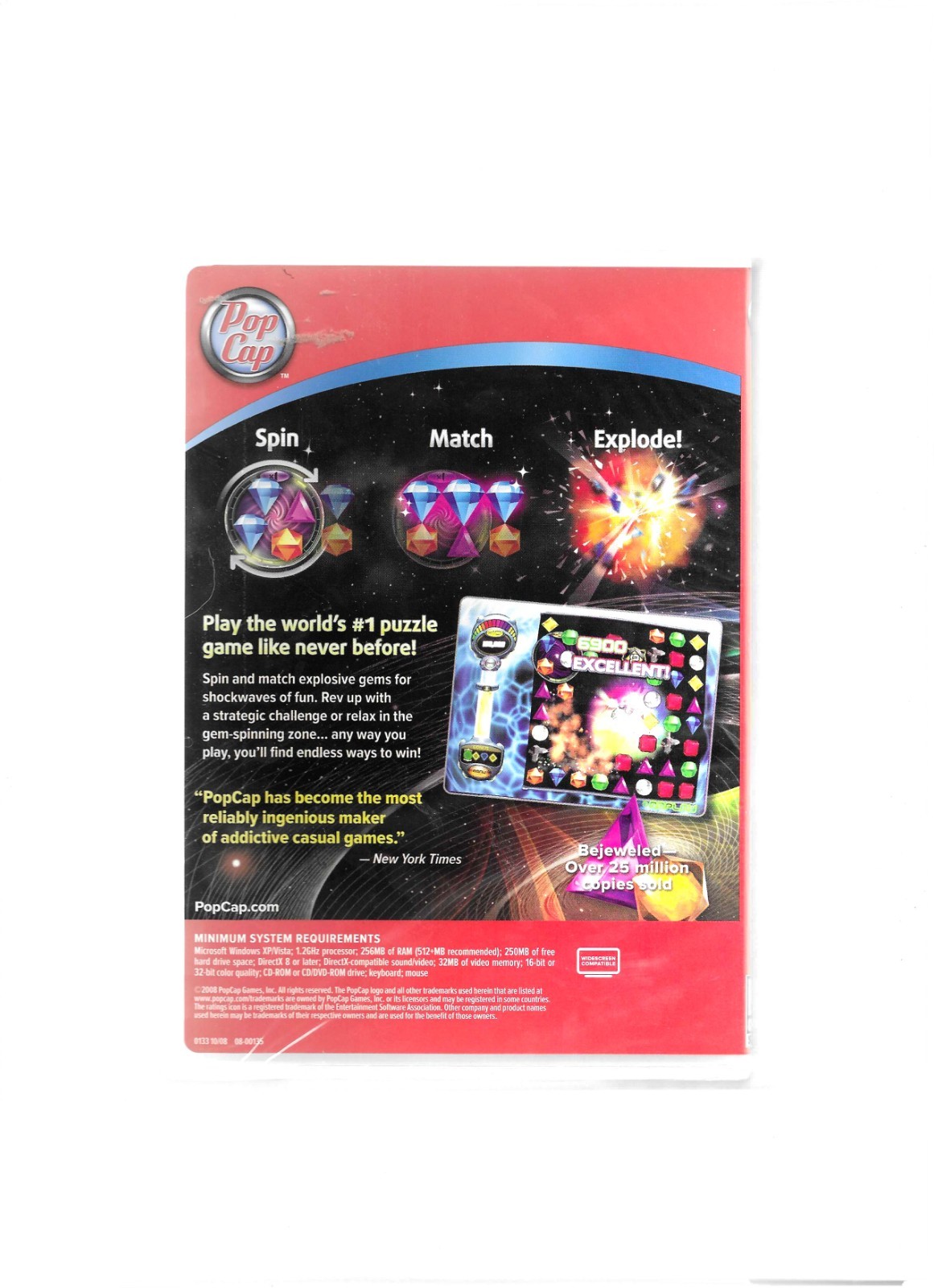 BEJEWELED TWIST – PC cd-rom-new and sealed