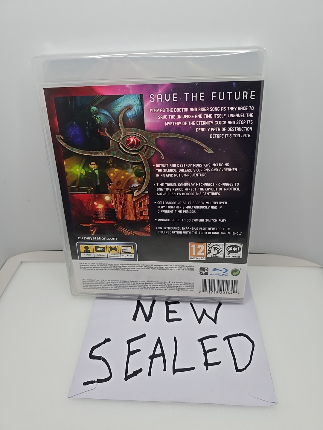 PlayStation PS3 Doctor Who The Eternity Clock Video Game pegi Sealed