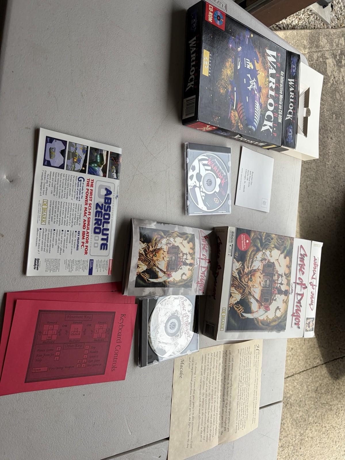 Apple Macintosh PC Big Box Computer Game Mac: Warlock, PT109, Bomber, Etc Lot