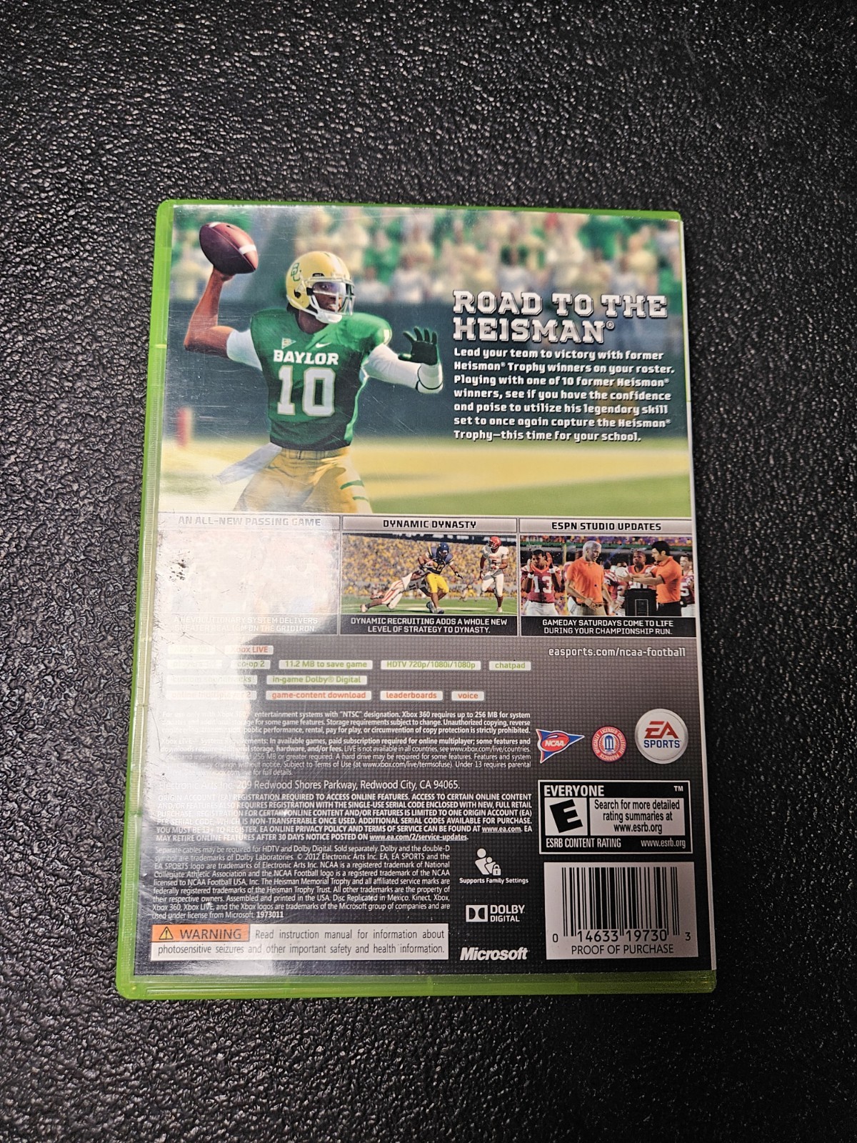 NCAA Football 13 (Microsoft Xbox 360, 2012) Complete w/ Inserts CIB Tested