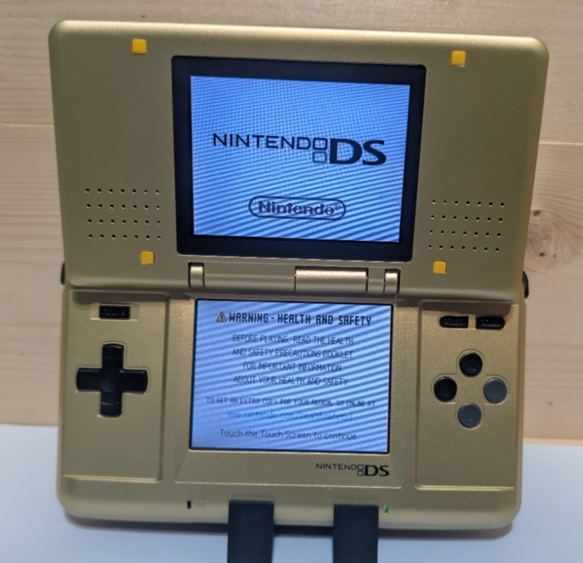 Nintendo DS NTR/Fat/Original GoldZelda Reshelled W/USB Cable New Battery & USB-C