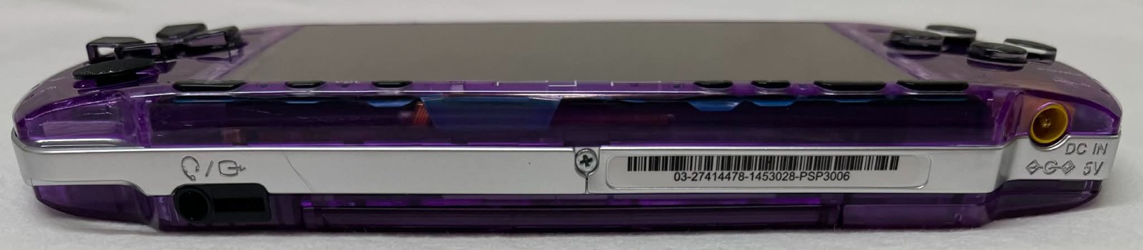 PSP3000 Clear Purple & Black /IPS Screen/Battery / Sony Charger/Region Free/32GB