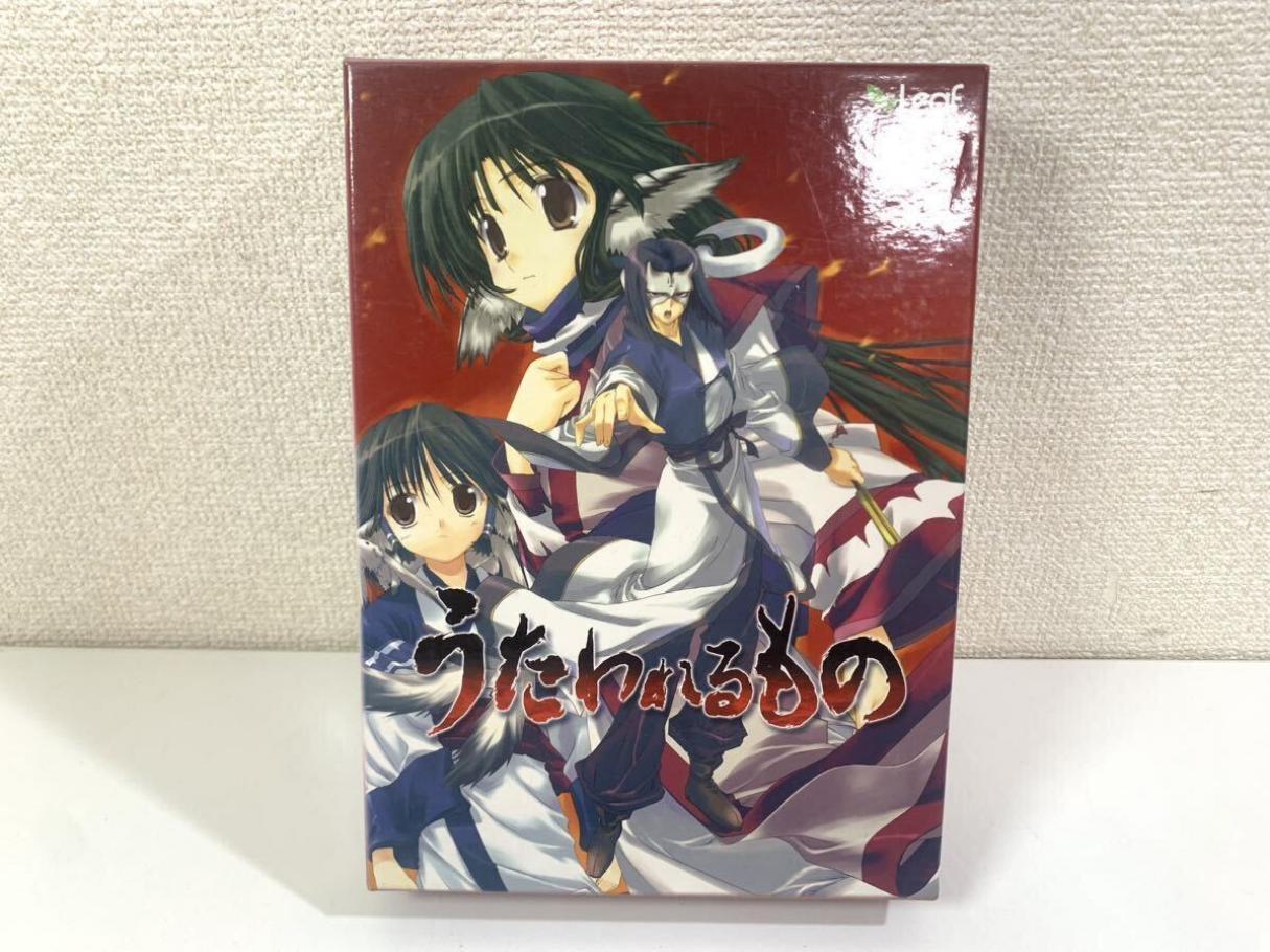 LEAF PC Windows Game Utawarerumono CD-ROM First Limited Anime Simulation 3 Disc