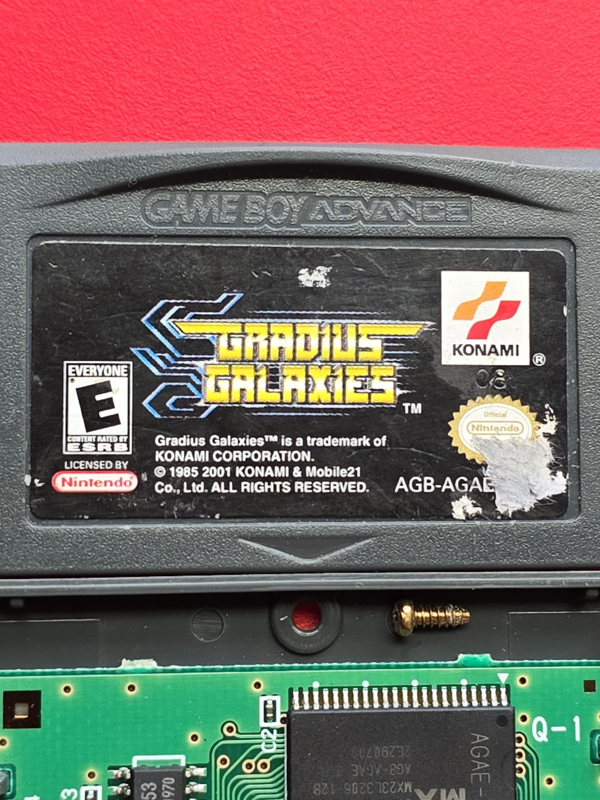 Gradius Galaxies Game Boy Advance Nintendo GBA Authentic Saves Atari Classic