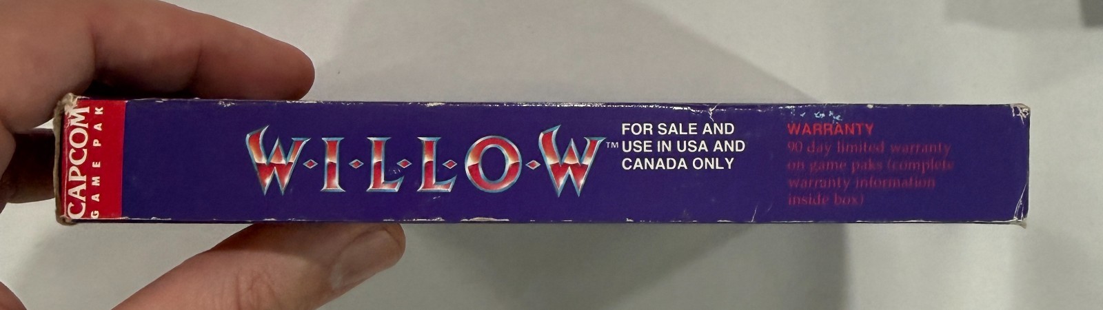 Willow – Nintendo NES – Working – Tested – Box + Foam + Game