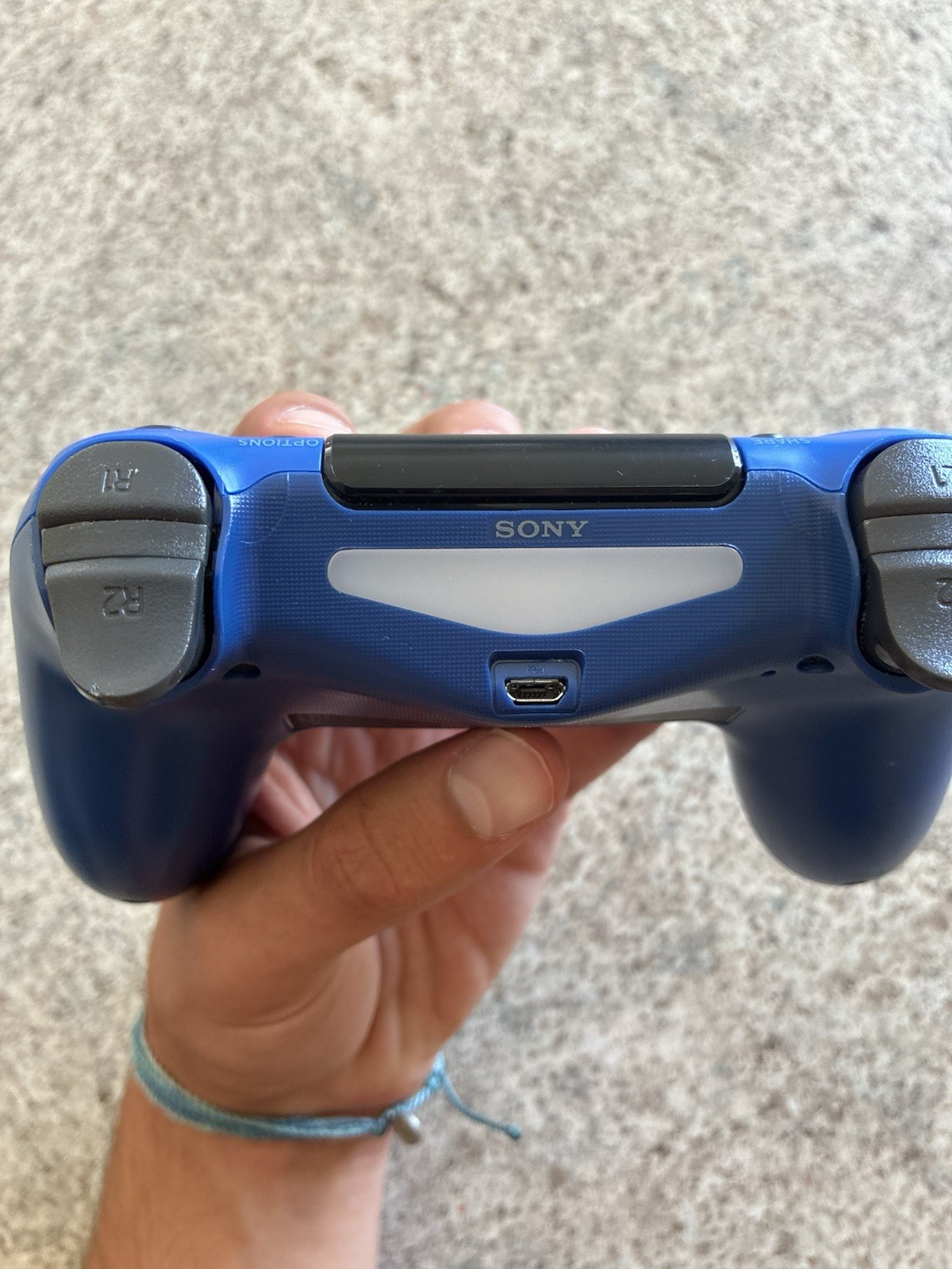 Sony Dualshock 4 OEM Wireless Controller CUHZCT2U – Blue (PS4) Parts Only Read
