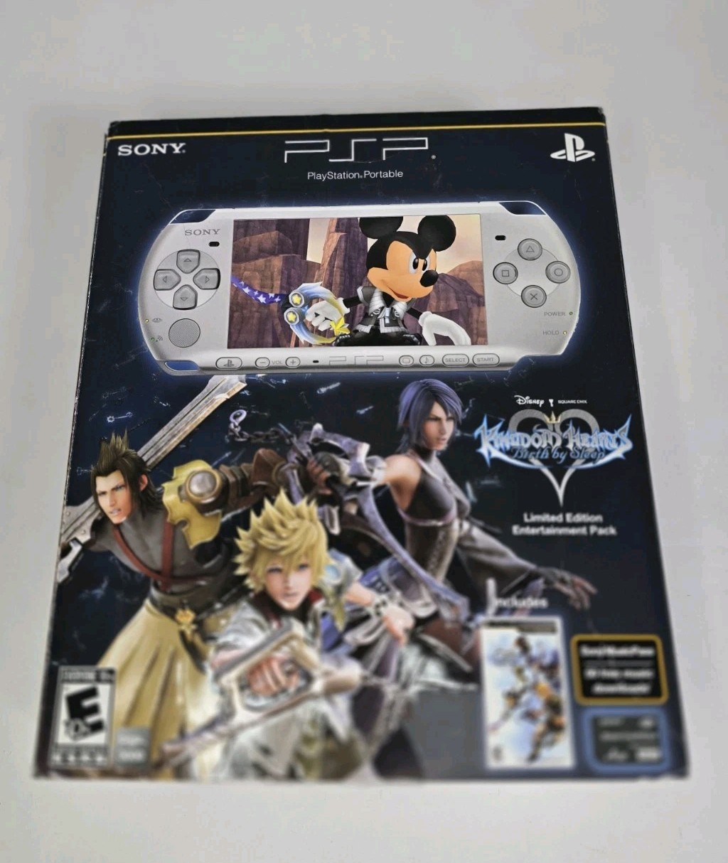 Sony PlayStation Portable PSP Kingdom Hearts Birth By Sleep Console – CIB RARE